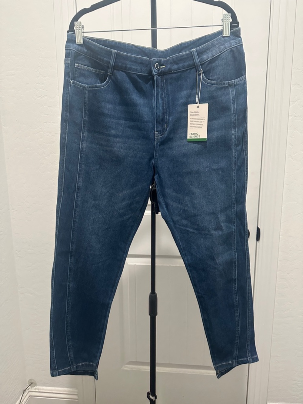 Halara Flex Denim Casual Skinny Jean Style 02677449 Stretch Med Light Wash Sz 16 - Picture 10 of 15